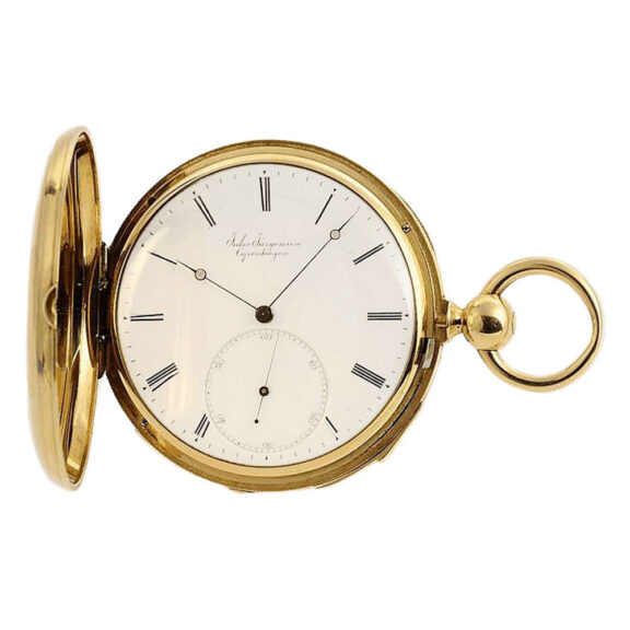 Danish rare quarter repeating gold pocket watch Circa 1849