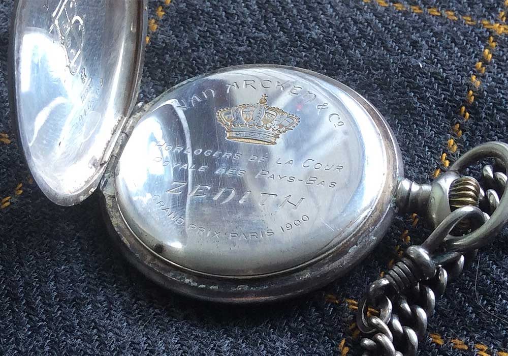 Zenith pocket watch from firma Van Arcken & Co.